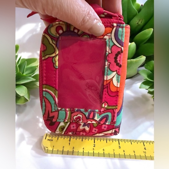 Vera Bradley Pink Floral Women's Zipper Wallet - Picture 6 of 8